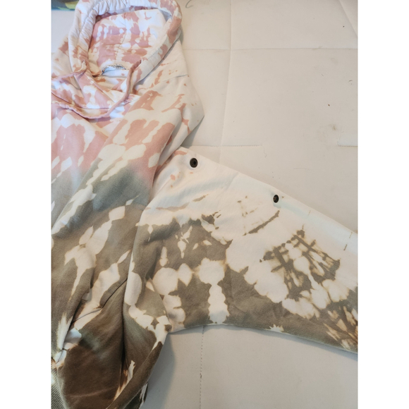 YOUNG FABULOUS & BROKE MULTI COLOR PINK ,GREEN, WHITE HOODIE WOMENS M/L - Picture 4 of 7